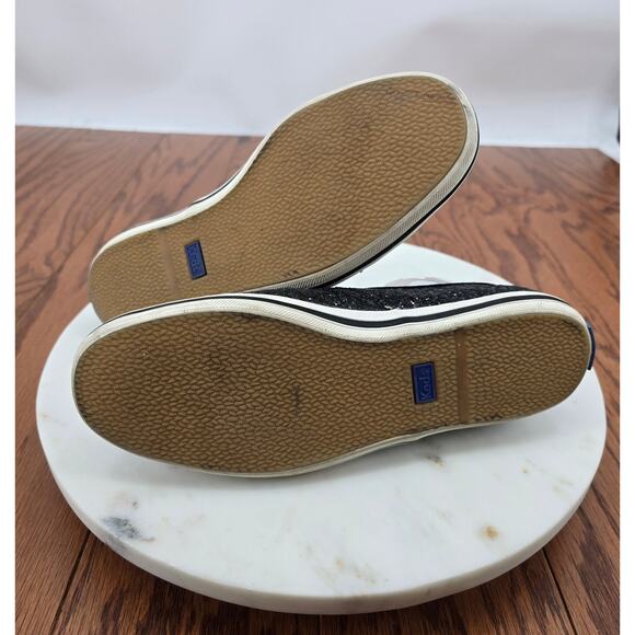 Kate Spade Keds X Kate Spade New York Black Glitter Sneakers - Picture 8 of 9